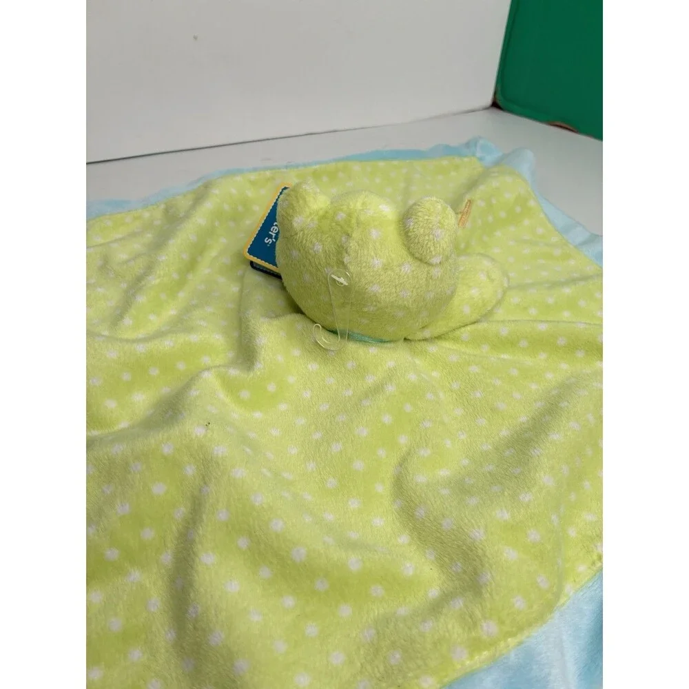 Carters Frog Lovie I Love Hugs Just One Year Satin Security Blanket 2010 New